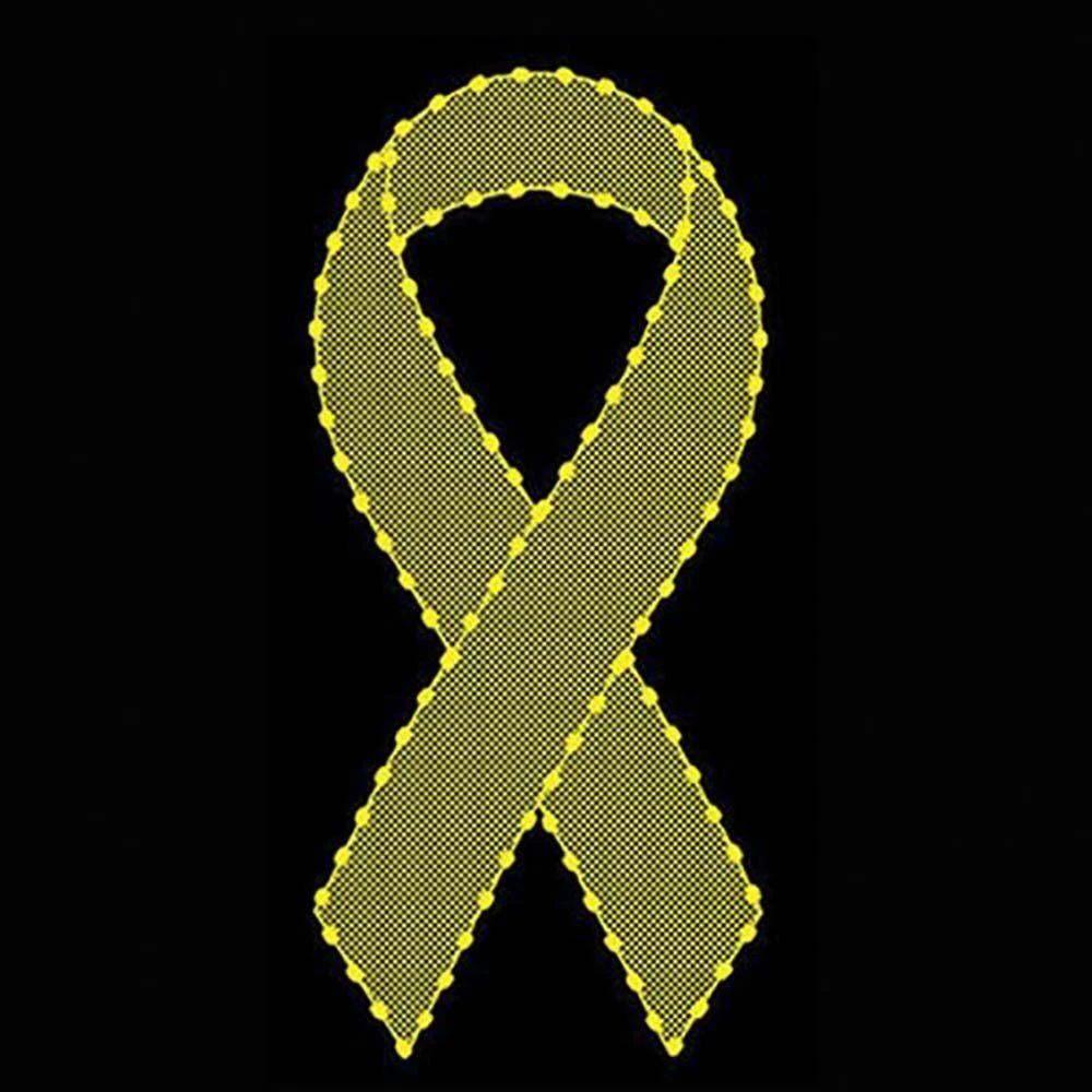 6' Yellow Ribbon With Mesh, LED 3 6' Yellow Ribbon With Mesh, LED