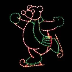10' Skating Bear, LED