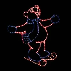 11' Skating Bear, LED