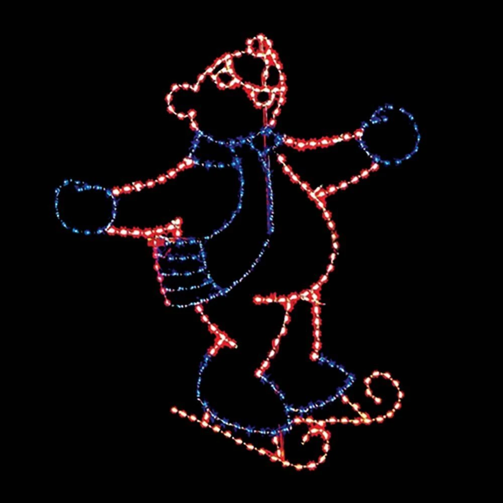 11' Skating Bear, LED 3 11' Skating Bear, LED