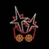 7' Silhouette Stars Car, LED -Christmas Decoration Store 1 34327 000 led