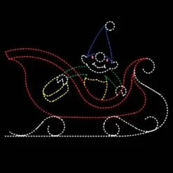 11' Elf Washing Sleigh, LED