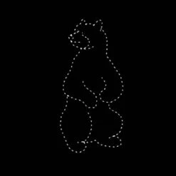 10' Standing Black Bear, LED