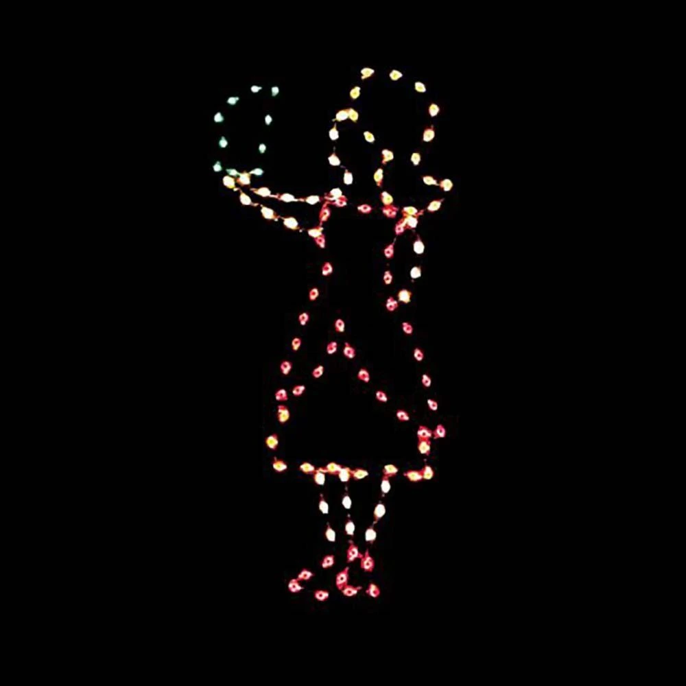 6' Victorian Caroler Girl, LED 3 6' Victorian Caroler Girl, LED