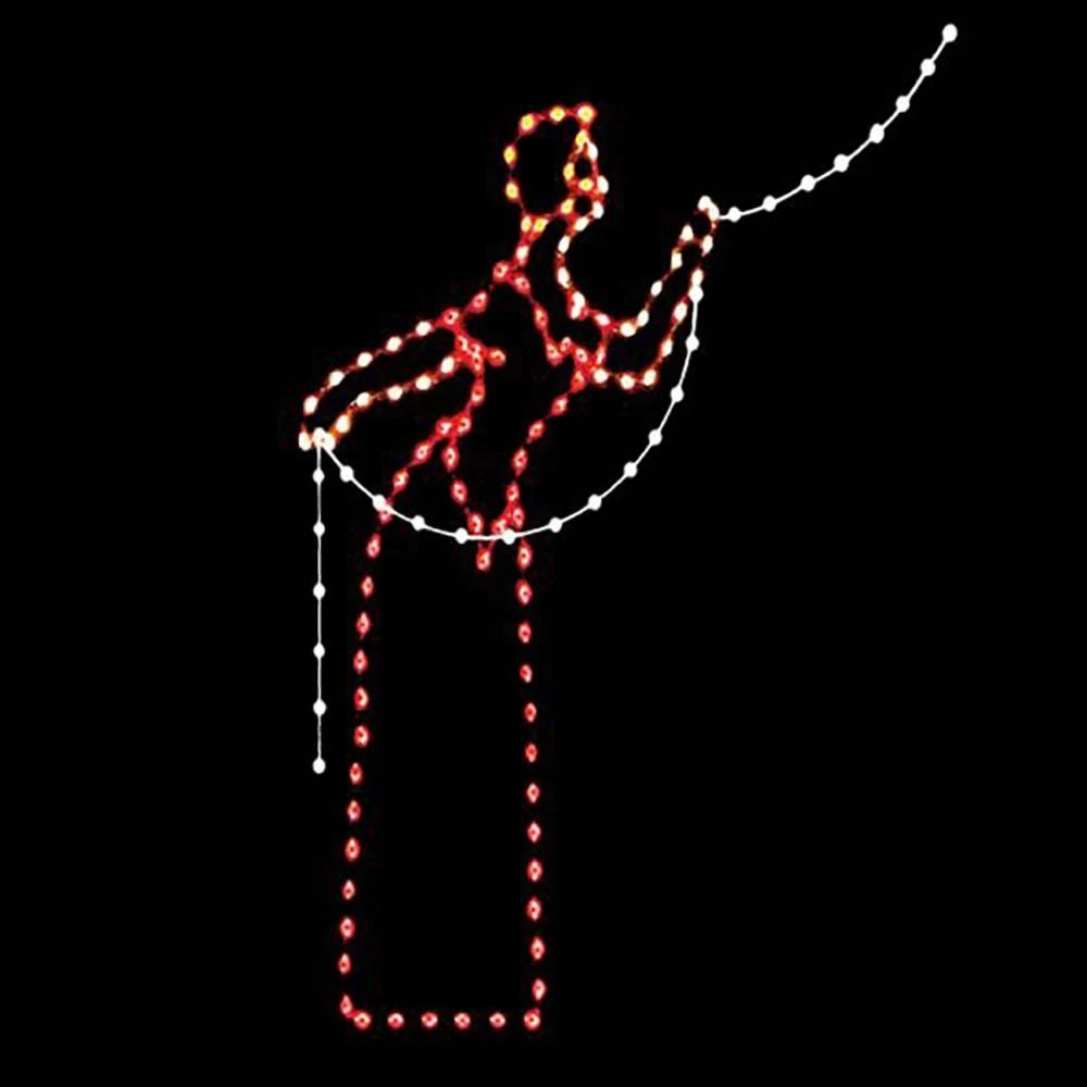 7 1/2' Victorian Woman Tree Trimmer W/Light Line, LED 3 7 1/2' Victorian Woman Tree Trimmer W/Light Line, LED