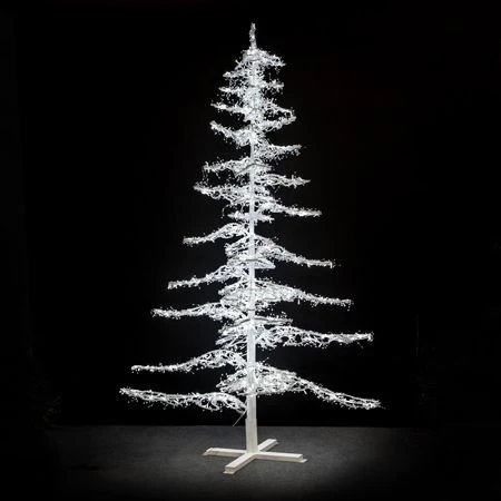 11' Ice Sculpture Christmas Tree - Pure White 3 11' Ice Sculpture Christmas Tree - Pure White