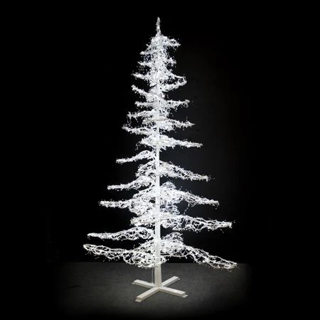 11' Ice Sculpture Christmas Tree - Pure White 4 11' Ice Sculpture Christmas Tree - Pure White - Image 2