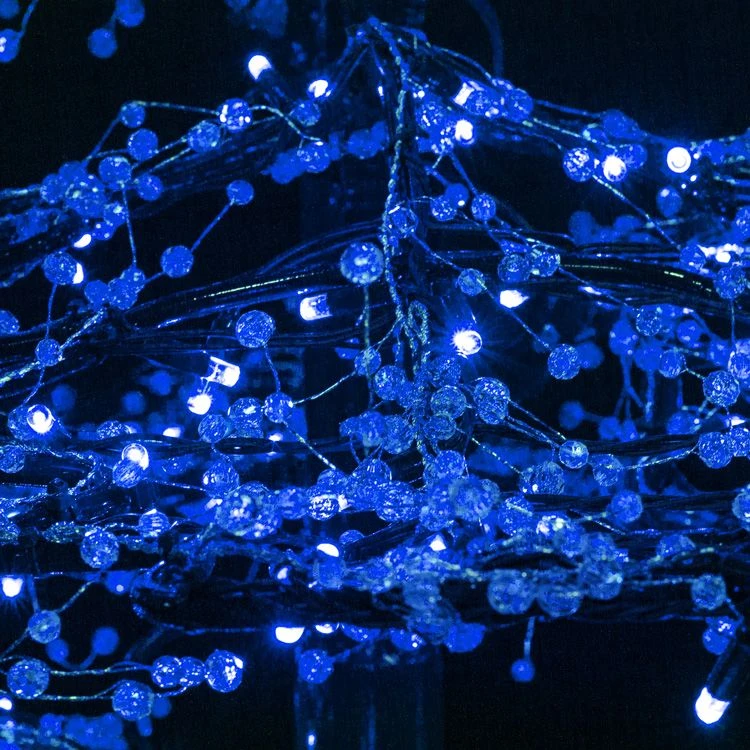 9' Ice Sculpture Christmas Tree - Blue 4 9' Ice Sculpture Christmas Tree - Blue - Image 2