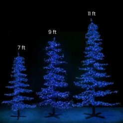 7' Ice Sculpture Christmas Tree - Blue -Christmas Decoration Store 3d 11006 b 3d 11007 b 3d 11008 b labeled