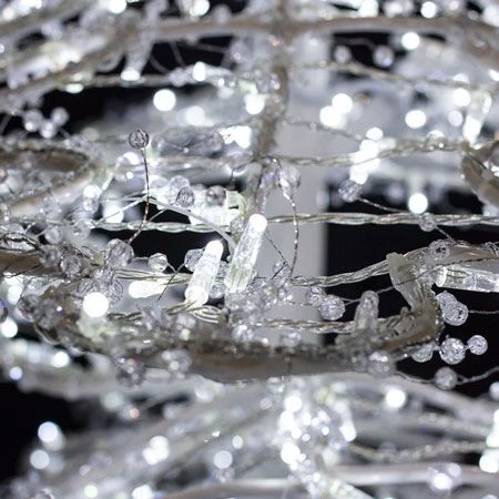 11' Ice Sculpture Christmas Tree - Pure White 5 11' Ice Sculpture Christmas Tree - Pure White - Image 3