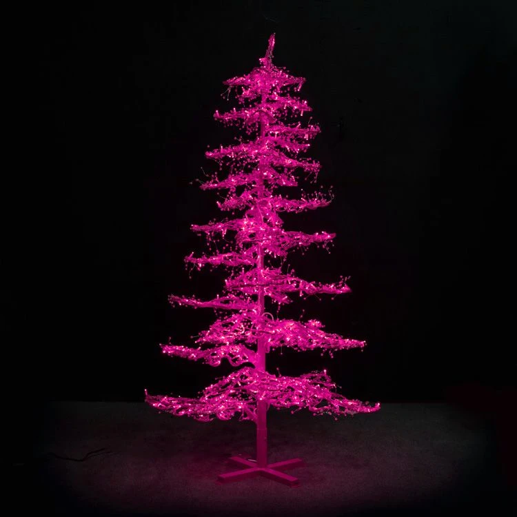 7' Ice Sculpture Christmas Tree - Pink 3 7' Ice Sculpture Christmas Tree - Pink