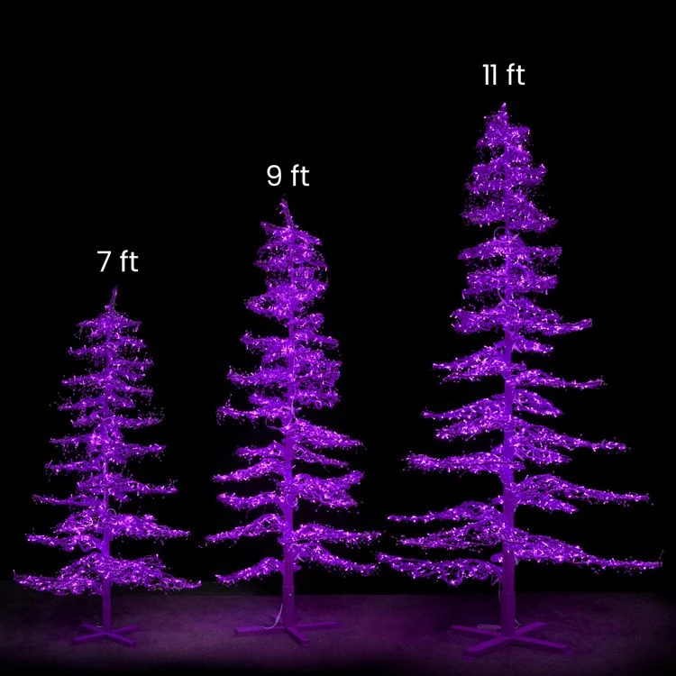 9' Ice Sculpture Christmas Tree - Purple 5 9' Ice Sculpture Christmas Tree - Purple - Image 3