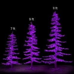 7' Ice Sculpture Christmas Tree - Purple -Christmas Decoration Store 3d 11006 pu 3d 11007 pu 3d 11008 pu labeled 2