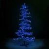 9' Ice Sculpture Christmas Tree - Blue