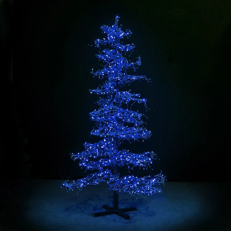 9' Ice Sculpture Christmas Tree - Blue 3 9' Ice Sculpture Christmas Tree - Blue