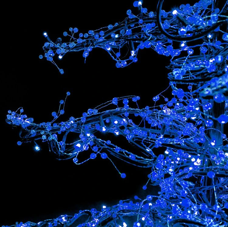 9' Ice Sculpture Christmas Tree - Blue 5 9' Ice Sculpture Christmas Tree - Blue - Image 3