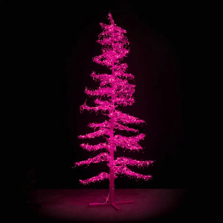 9' Ice Sculpture Christmas Tree - Pink 3 9' Ice Sculpture Christmas Tree - Pink