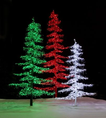 11' Ice Sculpture Christmas Tree - Pure White 7 11' Ice Sculpture Christmas Tree - Pure White - Image 5