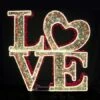 5.5' 3D LED Love - Warm White And Red Twinkle 2 5.5' 3D LED Love - Warm White And Red Twinkle -Christmas Decoration Store 3d 91000 wwr solid background