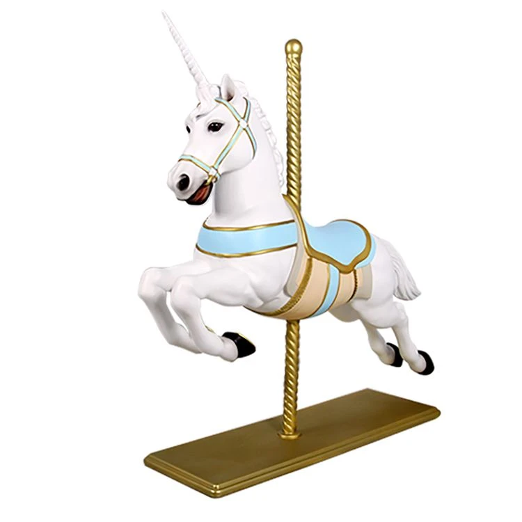 4.75' Christmas Carousel Unicorn 3 4.75' Christmas Carousel Unicorn