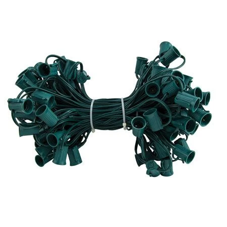 C9 Cord, 6" Spacing, Green Wire, SPT-1, 100' 3 C9 Cord, 6" Spacing, Green Wire, SPT-1, 100'