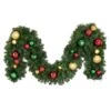 Decorated 9' X 14" Garland Unlit, Colors Of The Holiday -Christmas Decoration Store dg 914 coth b