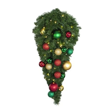 44" Decorated Spray - Lit - Colors Of The Holidays - Bow Option Available 3 44" Decorated Spray - Lit - Colors Of The Holidays - Bow Option Available