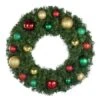 30" Unlit Decorated Wreath - Colors Of The Holidays - Bow Option Available -Christmas Decoration Store dw 30 coth1
