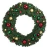 60" Unlit Decorated Wreath - Colors Of The Holidays - Bow Option Available -Christmas Decoration Store dw 60 coth 1