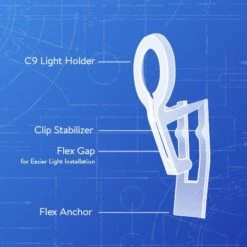 C9 Flex Clips - Bag Of 100 -Christmas Decoration Store flex clip blueprint 1 2