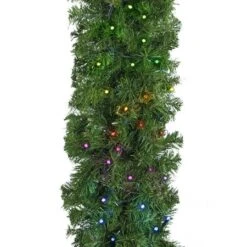 9' X14" Deluxe Oregon Fir Garland, Lit With Twinkly Pro RGBW -Christmas Decoration Store g 914 dofl twkprgbw c
