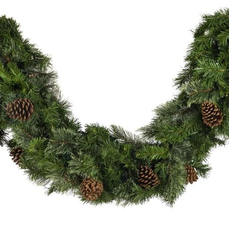 9' X 14" Mixed Pine Garland, Unlit 4 9' X 14" Mixed Pine Garland, Unlit - Image 2