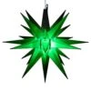 14" Moravian Star, Green -Christmas Decoration Store green moravian star tree topper