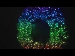 48" Twinkly Pro RGBW Deluxe Oregon Fir Wreath - Bow Option Available -Christmas Decoration Store hqdefault 2 36