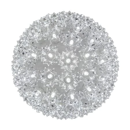 Pro Christmas™ 7.5" Sphere - 100L - Pure White -Christmas Decoration Store l 75sph pw a