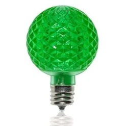 G50 SMD LED Retrofit Bulb - Green - C9 Base - Pro Christmas™ - Bag Of 10