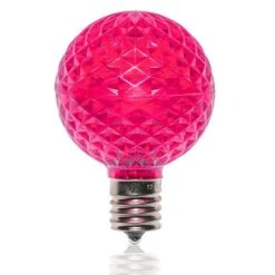 G50 SMD LED Retrofit Bulb - Pink - C9 Base - Pro Christmas™ - Bag Of 10