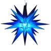 14" Moravian Star, Blue -Christmas Decoration Store led moravian star