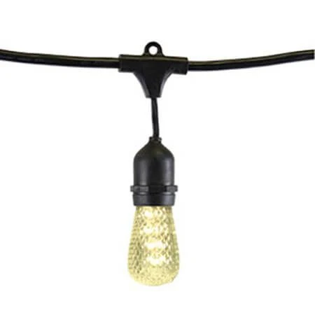 Medium Base Cord- Suspended - 100' - Black Cord - 24" Spacing 4 Medium Base Cord- Suspended - 100' - Black Cord - 24" Spacing - Image 2