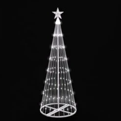 9' LED Light Show Tree - Cool White