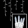 LED Icicle Lights - 70 Light Set - Pure White