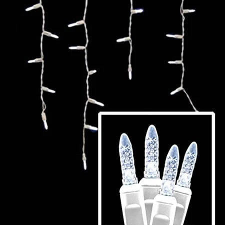 LED Icicle Lights - 70 Light Set - Pure White 3 LED Icicle Lights - 70 Light Set - Pure White