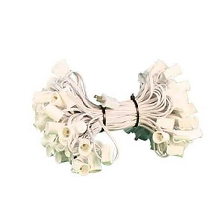 C7 Cord White Wire 12" Spacing, 100', SPT-1 3 C7 Cord White Wire 12" Spacing, 100', SPT-1