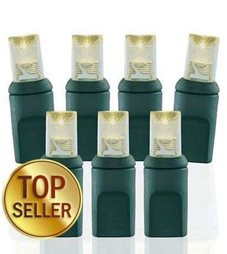 50 Light 4600K Pure White 5 Mm Wide Angle Conical LED Christmas Lights - White Wire 6 50 Light 4600K Pure White 5 Mm Wide Angle Conical LED Christmas Lights - White Wire - Image 4