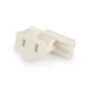 18/2 Female Vampire Plug - White - SPT1, Break Away Tab - Available In Bags/Cases Of 5, 50 And 1000