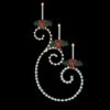 Candle Scroll 2' 6" W X 6' 3" T, 54 Bulbs, LED -Christmas Decoration Store sgn cs54 led