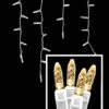 LED Twinkle Icicle Lights - 70 Light Set - Warm White 1 LED Twinkle Icicle Lights - 70 Light Set - Warm White -Christmas Decoration Store tm5ic 28ww