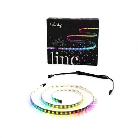 Twinkly, RGB Light Line, 5', 100L, Black Cord, Extension Kit 3 Twinkly, RGB Light Line, 5', 100L, Black Cord, Extension Kit