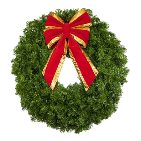30" Unlit Deluxe Oregon Fir Wreath - Bow Option Available 5 30" Unlit Deluxe Oregon Fir Wreath - Bow Option Available - Image 3