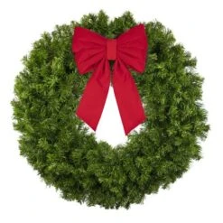 36" Unlit Deluxe Oregon Fir Wreath - Bow Option Available -Christmas Decoration Store w 36 dofu b vb 12 r